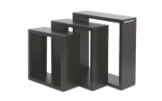 Minecraft 3er-Set Wandregal, schwarz