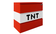 Minecraft Kommode, rot/weiß