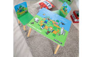 Minecraft Sitzgruppen-Set, grün/blau
