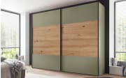Schwebetürenschrank Florina, salbeigrün/Artisan Eiche-Nachbildung