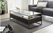Couchtisch Evora, schwarz, inkl. Schubkästen