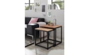 Couchtisch Sakura, Asteiche massiv/schwarz, 2er Set