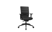 Bürostuhl Sitness Airwork, Textilbezug schwarz, Kunststofffußkreuz schwarz