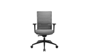 Bürostuhl Sitness Airwork, Textilbezug grau, Kunststofffußkreuz schwarz