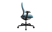 Bürostuhl Sitness Airwork, Bezug blau, Kunststofffußkreuz schwarz