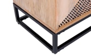 Sideboard Atari, Mangoholz/schwarz, inkl. Softclose Funktion 