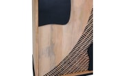 Sideboard Atari, Mangoholz/schwarz, inkl. Softclose Funktion 