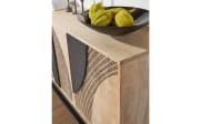 Sideboard Atari, Mangoholz/schwarz, inkl. Softclose Funktion 