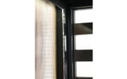 Vitrine Showcase, Akazie/schwarz, inkl. LED-Beleuchtung