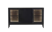 Sideboard  Showcase, Akazie/schwarz, inkl. LED-Beleuchtung