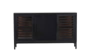 Sideboard  Showcase, Akazie/schwarz, inkl. LED-Beleuchtung
