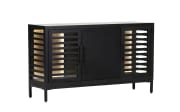 Sideboard  Showcase, Akazie/schwarz, inkl. LED-Beleuchtung