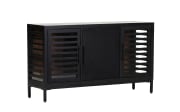 Sideboard  Showcase, Akazie/schwarz, inkl. LED-Beleuchtung