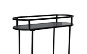 Konsole Jason 3, schwarz/Mangoholz massiv
