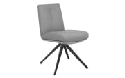 Stuhl Folara, Leder/Cord, grau