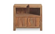 Waschbeckenunterschrank Yoga, massives Shishamholz 