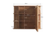 Spiegelschrank Yoga, Shishamholz, 85 x 73 cm