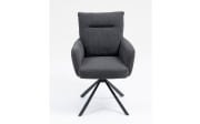 Drehstuhl Stefan, anthrazit, inkl. Rückholfunktion
