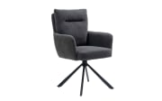 Drehstuhl Stefan, anthrazit, inkl. Rückholfunktion