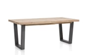 Tisch Charleston, braun, inkl. ausziehbarer Tischplatte