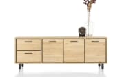 Sideboard Ostrava, Eiche vintage/schwarz