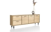 Sideboard Ostrava, Eiche vintage/schwarz