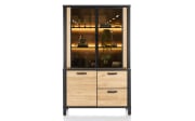 Buffet Sardinie, Laminato natural vintage, inkl. LED-Beleuchtung