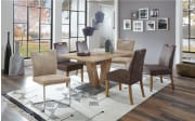 Essgruppe Top Chairs/Multi Dekor in Struktur Eiche