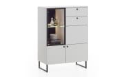 Highboard Lugano, pastellgrau