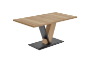 Ausziehtisch Victory, Wildeiche/schwarz