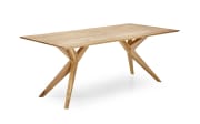 Design-Tisch Modella, Wildeiche massiv