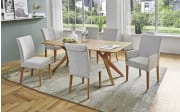 Design-Tisch Modella, Wildeiche massiv