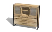 Highboard Namur, Charakter-Eiche massiv