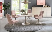 Schalen-Sessel Virello, rose/beige, inkl. Drehfunktion