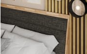 Polsterbett Incana III, anthrazit/Eiche, inkl. Bettkasten