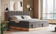 Boxspringbett Incana, muddy, mit elektrischer Verstellung