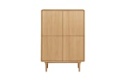 Kommode Kabinett, Eiche, inkl. Push-to-Open Funktion