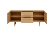 Sideboard Darwin, Eiche, inkl. Push-to-Open Funktion