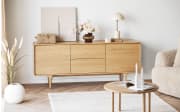 Sideboard Darwin, Eiche, inkl. Push-to-Open Funktion