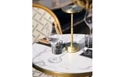 Bistrotisch, Marmor-Nachbildung/schwarz