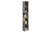 Hochschrank Mason, Nox Oak Nachbildung/basaltfarbig, Höhe 190 cm