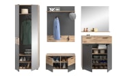 Garderobenschrank Mason, Eiche-Nachbildung/graphit