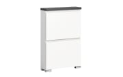 Schuhschrank Shoelove, grau/weiß, 60 cm