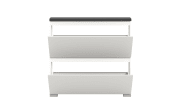 Schuhschrank Shoelove, grau/weiß, 95 cm