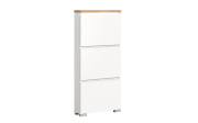 Schuhschrank Shoelove, Eiche-Nachbildung/weiß, 133 cm