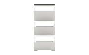 Schuhschrank Shoelove, grau/weiß, 133 cm