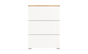 Schuhschrank Shoelove, Eiche-Nachbildung/weiß, 130 cm