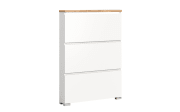 Schuhschrank Shoelove, Eiche-Nachbildung/weiß, 130 cm