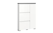 Schuhschrank Shoelove, grau/weiß, 95 x 130 cm