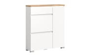 Schuhschrank Shoelove, Eiche-Nachbildung/weiß, 109 cm